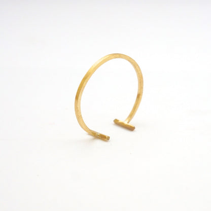 Unique & Minimalist Hand-Made Open Parallel Bar Ring - 0155 - Virginia Wynne Designs