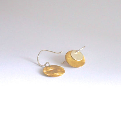 Boho Chic and Stylish - Hand-Made Circle Dangle Drop Earrings - 0061 - Virginia Wynne Designs