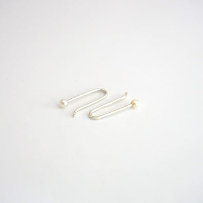 Elegant Hand-Made Pearl Ear Climber Earrings - 0150 - Virginia Wynne Designs