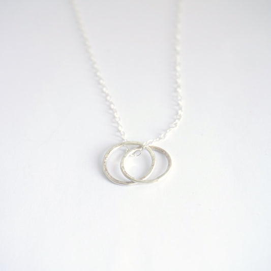 Celebrate Your Friendship With Hand-Crafted Sterling Silver Interlocking Circle Necklace  - 0142 - Virginia Wynne Designs