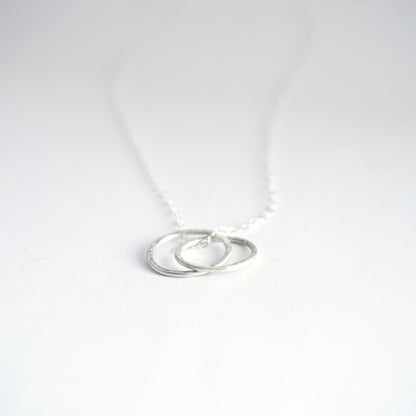 Celebrate Your Friendship With Hand-Crafted Sterling Silver Interlocking Circle Necklace  - 0142 - Virginia Wynne Designs