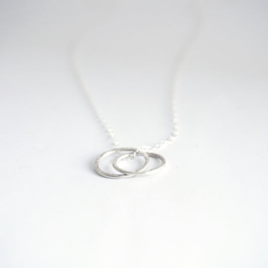 Celebrate Your Friendship With Hand-Crafted Sterling Silver Interlocking Circle Necklace  - 0142 - Virginia Wynne Designs