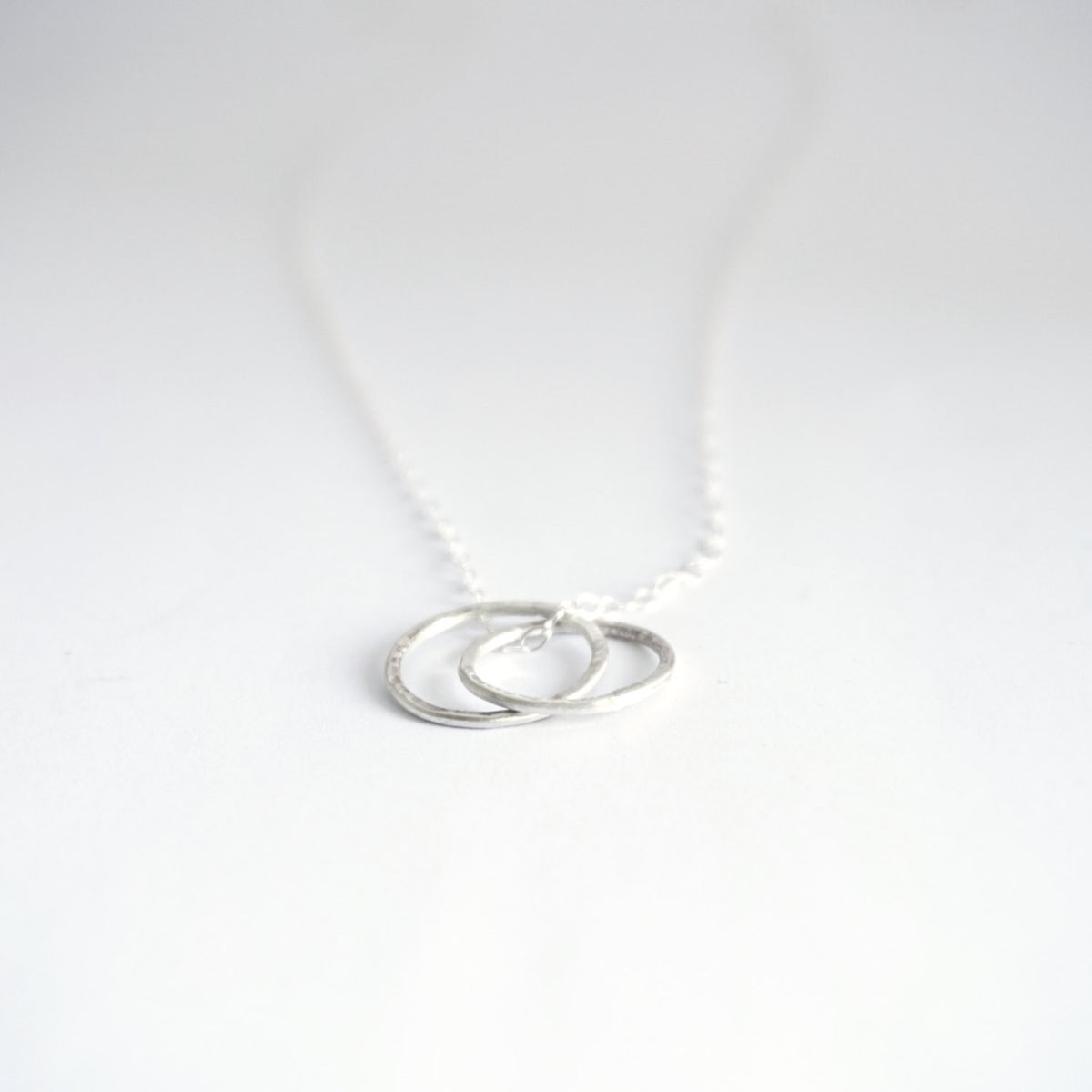 Celebrate Your Friendship With Hand-Crafted Sterling Silver Interlocking Circle Necklace  - 0142 - Virginia Wynne Designs
