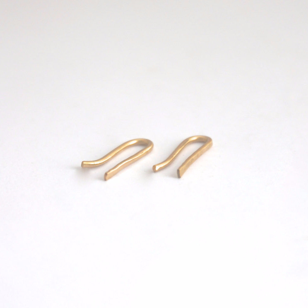 Modern Distinctive Simple Hand-Crafted Small Ear Climber Earrings - 0182 - Virginia Wynne Designs