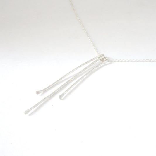Stylish, Contemporary Hand-Made Hammered Pendant Necklace - 0153 - Virginia Wynne Designs