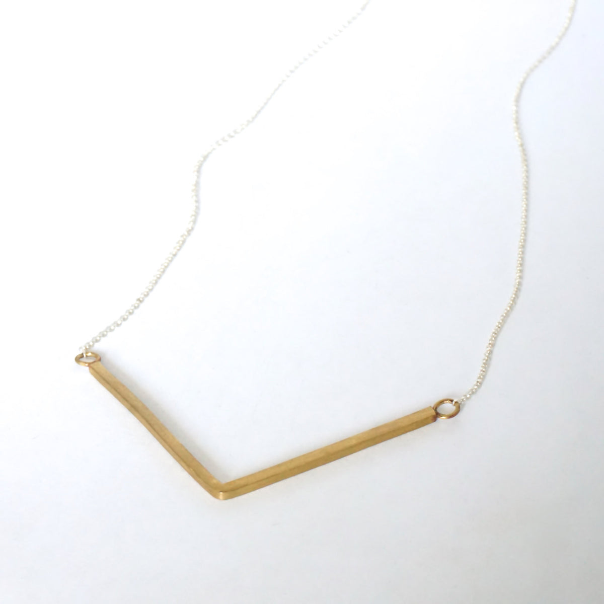 Elegant and Affordable Hand-Made "V" Chevron Necklace - 0156 - Virginia Wynne Designs