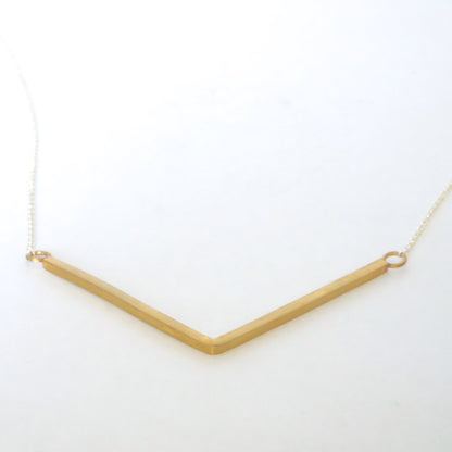 Elegant and Affordable Hand-Made "V" Chevron Necklace - 0156 - Virginia Wynne Designs