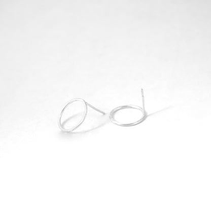 Simple, Elegant and Well Designed Hand-Made Thin Large Circle Studs - 0162 - Virginia Wynne Designs