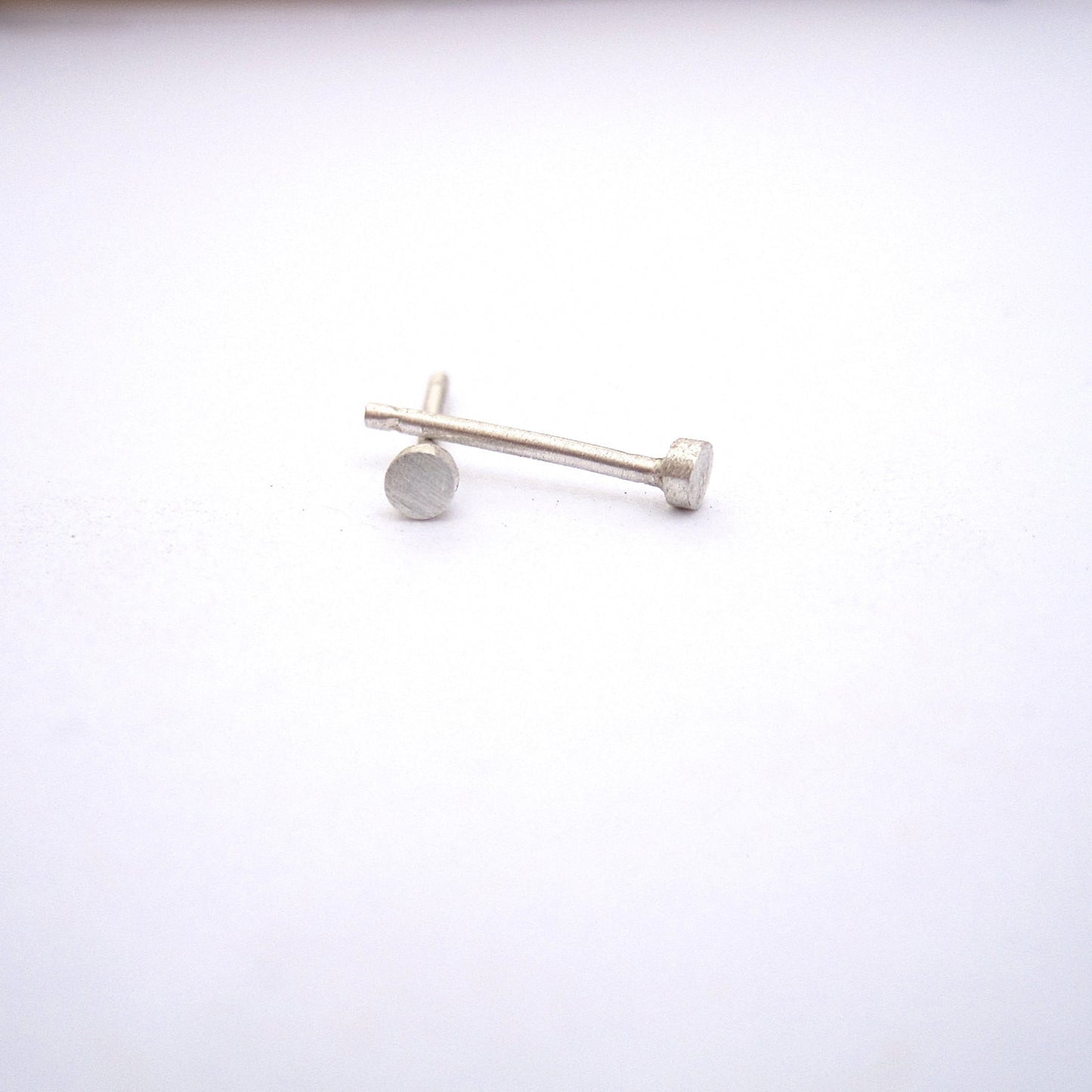 Elegant And Distinctive Hand-Made Circle Stud Earrings - 0139 - Virginia Wynne Designs