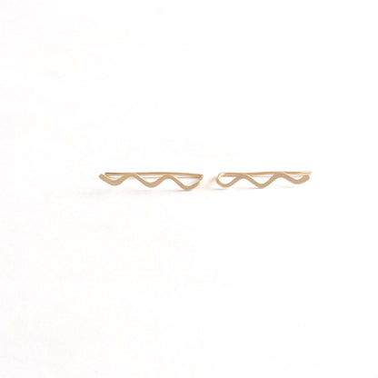 Classic Wave Adjustable Ear Climbers - 0205 - Virginia Wynne Designs