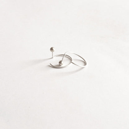Make A Statement! Chic and Well-Designed Ball Jacket Threader Earrings - 0225 - Virginia Wynne Designs