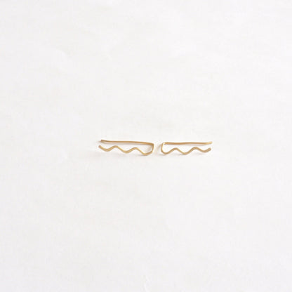 Classic Wave Adjustable Ear Climbers - 0205 - Virginia Wynne Designs
