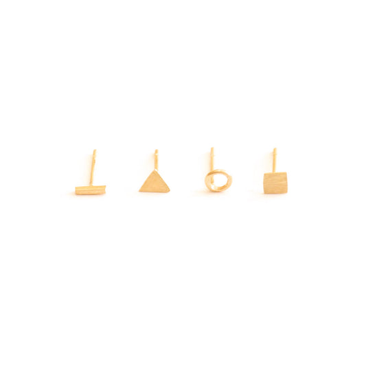 Hand-Crafted, Contemporary Mismatched Stud Earring Set - 0227 - Virginia Wynne Designs