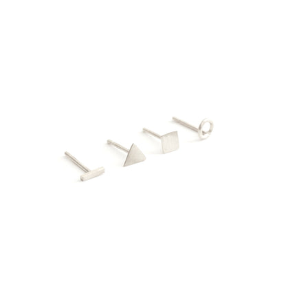 Hand-Crafted, Contemporary Mismatched Stud Earring Set - 0227 - Virginia Wynne Designs