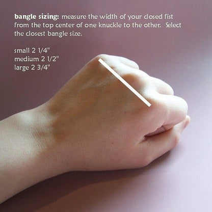 Classic Bohemian Bangle Bracelets, Hand-Made and Hand Textured - 0210 - Virginia Wynne Designs